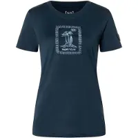 Super.natural Women's Palm Island Bio Jersey Tee Maglia merino Donna (XS, blu)
