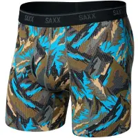 Saxx Quest Quick-Dry Mesh Boxer Brief Fly 6'' Intimo sintetico Uomo (S, variopinto)