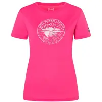Super.natural Women's Exploring Tee Maglia merino Donna (XL, rosa/bianco)