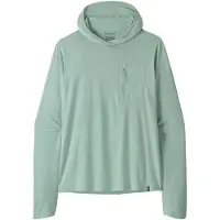 Patagonia Cap Cool Sun Hoody Maglia funzionale Uomo (S, turchese)