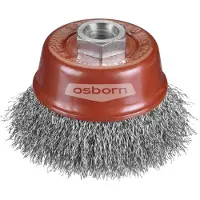 Osborn Spazzola a tazza Normex Spazzola a filo grosso M14 Filo d'acciaio 60Mm