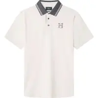 Hackett London per uomo. HM563381 Polo bianca Heritage dalla vestibilità classica (3XL), Bianco, Casual, Cotone, Manica corta