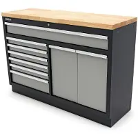 HBM 9 cassetti 136 cm. Armadio portautensili professionale, banco da lavoro per arredamento officina