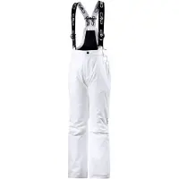 CMP Kid's Salopette Twill Pantaloni da sci Bambini (104, bianco)