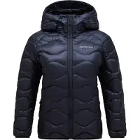 Peak Performance - Piumino in piuma con cappuccio - W Helium Down Hood Jacket Black per Donne in Pelle - Taglia M - Nero