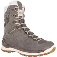 Lowa Stivaletto stringato 'Schnürstiefel Damen 421417 9514 Echtleder in grau' grigio