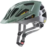 Uvex Quatro CC MIPS Casco per bici (52-57 cm, grigio)