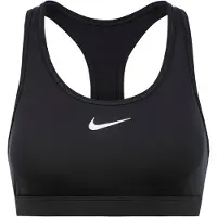 Nike Reggiseno sportivo 'SWOOSH' nero / bianco