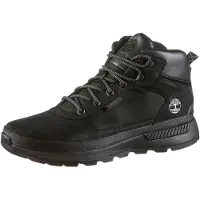 Timberland per uomo. TB0A1ZPU0151 Sneaker in pelle Field Trekker Mid Lace Up nero (42), Basso, Stringhe, Casual