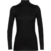 Icebreaker - Strato base in lana merino - W Merino 260 Oasis LS Turtleneck Black - Taglia L - Nero