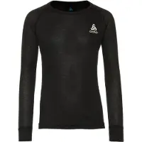 Odlo Kid's Base Layer Top Crew Neck L/S Active Warm Eco Intimo sintetico Bambini (116, nero)