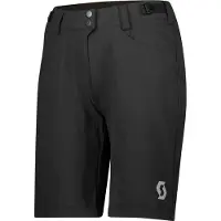 SCOTT Women's Shorts Trail Flow with Pad Pantaloni da ciclismo Donna (L, nero)