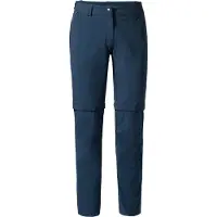Vaude Women's Farley Stretch Zip Off Pants II Pantaloni da trekking Donna (38 - Regular, blu)