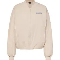 New Balance per donna. WJ53500 Giubbotto bomber in tessuto beige rivisitato (M), Casual, Nylon