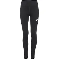 Nike Girl's Sportswear Classic High-Waisted Leggings Leggings Bambini (L, nero)