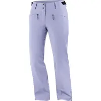 Salomon - Pantaloni da sci isolati da donna - Edge Pant W Blue Granite per Donne - Taglia S - Viola