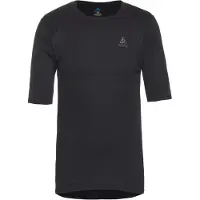 Odlo Active Warm Bl Top Crew Neck S/S Intimo sintetico Uomo (S, nero)