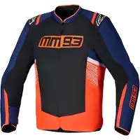 Alpinestars Giacca MM93 T-SPS Air V2 Blue Navy Blk Red Fluo White, Taglia: XXL