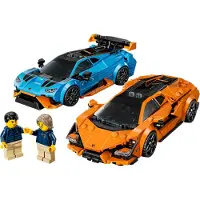 LEGO Lamborghini Revuelto e Huracán STO