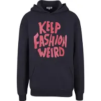 9N1M SENSE Felpa 'Keep Fashion Weird' granatina / nero
