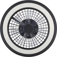 JUST LIGHT Ventilatore da soffitto LED Brandon, nero, RGBW, CCT, Ø 46,5 cm