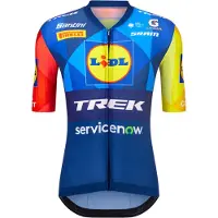 Santini Lidl Trek Team Original Jersey Maglietta da ciclismo Uomo (M, blu)