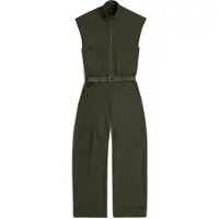 G-Star per donna. D28710-E406-995 Monocromatico morbido verde scolpito (M), Casual, Poliestere, Manica corta