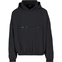 Urban Classics 90's Pull Over Jacket Black Taglia: L | Felpe con cappuccio Outlet | Uomo | Nero
