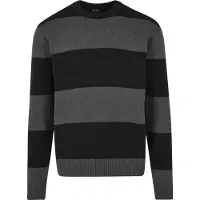Urban Classics Heavy Oversized Striped Sweatshirt Black/darkshadow Taglia: M | Maglioni a maglia Outlet | Uomo | Nero