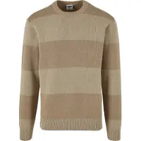 Urban Classics Heavy Oversized Striped Sweatshirt Warmsand/wetsand Taglia: M | Maglioni a maglia Outlet | Uomo