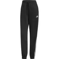 Adidas Pantaloni sportivi 'ESSENTIALS 3-STRIPES FLEECE LOOSE' nero / bianco