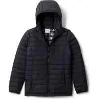 Columbia Kid's Powder Lite II/2 Hooded Jacket Giacca sintetica Bambini (XXS, blu/nero)