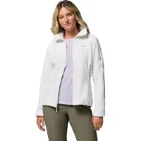 Columbia - Pile con cerniera - Fast Trek II Jacket Sea Salt per Donne - Taglia XS - Bianco