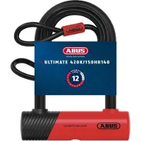 ABUS Ultimate 420K Lucchetto per bicicletta (Bügelhöhe 140 mm, grigio)