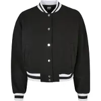 Urban Classics Ladies Oversized College Sweat Jacket Black Taglia: S | Bomber Outlet | Donna | Nero