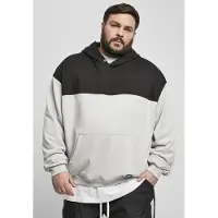 Urban Classics Upper Block Hoody Lightasphalt/black Taglia: XL | Felpe con cappuccio Outlet | Uomo
