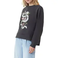 Scotch & Soda Crew Neck Sweatshirt Black Sand Taglia: S | Maglie a manica lunga Outlet | Donna | Nero