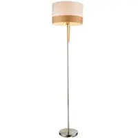 Globo Lampada da terra, metallo, interruttore a strappo, legno, casa di campagna, H 170cm