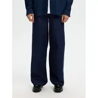 Selected Jeans A Gamba Ampia Uomini Blu 28