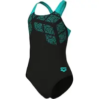 Arena Girl's Kikko Swimsuit Swim Pro Back Costume intero Bambini (164, nero)