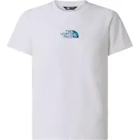 The North Face Boy's Liquid Logo Reg S/S Tee T-shirt Bambini (XS, bianco)