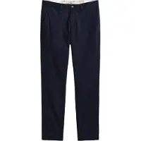 Gant per uomo. 1501000 Pantaloni chino Slim Fit Blu Navy (38/32), Casual, Cotone, Classico