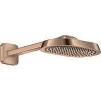 Hansgrohe AXOR ShowerSphere Douche de tête 250/160 1jet EcoSmart avec bras de douche, 39755300, 39755300