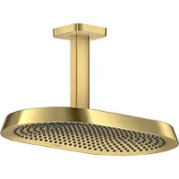 Hansgrohe AXOR ShowerSphere Douche de tête 370/220 2jet EcoSmart avec raccordement au plafond, 39758990, 39758990