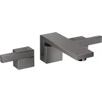 Hansgrohe Mélangeur lavabo encastré AXOR Edge 3 trous, à main, montage mural, bec 190 mm, vidage par pression, taille diamant, 46061330, 46061330