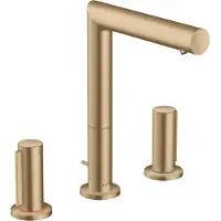 Hansgrohe Hansgohe AXOR Uno, robinetterie de lavabo 3 trous 200 avec poignée zéro et vidage à tirette, saillie 183mm, 45133140, 45133140
