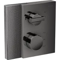 Hansgrohe Thermostat de bord AXOR dissimulé avec vanne d'arrêt, taille diamant, 46751330, 46751330