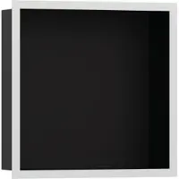 Hansgrohe XtraStoris Individual Niche murale noir mat avec cadre design 300x300x100 mm, 56098700, 56098700