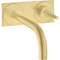 Axor hansgrohe Uno mitigeur monocommande de lavabo encastré, plaque pour montage mural, saillie 165mm, 38112950, 38112950