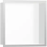 Hansgrohe XtraStoris Individual Niche murale blanc mat avec cadre design 300x300x100 mm, 56099800, 56099800